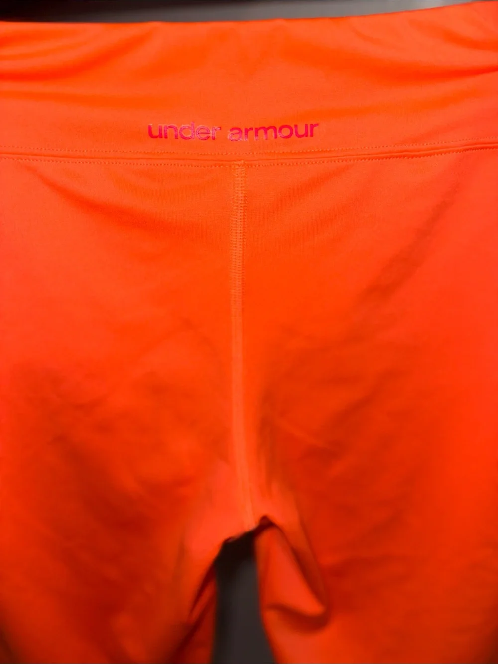Under Armour Girls Bright Orange Athletic Leggings